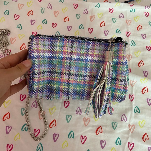 cute plaid mini crossbody bag - Picture 3 of 4